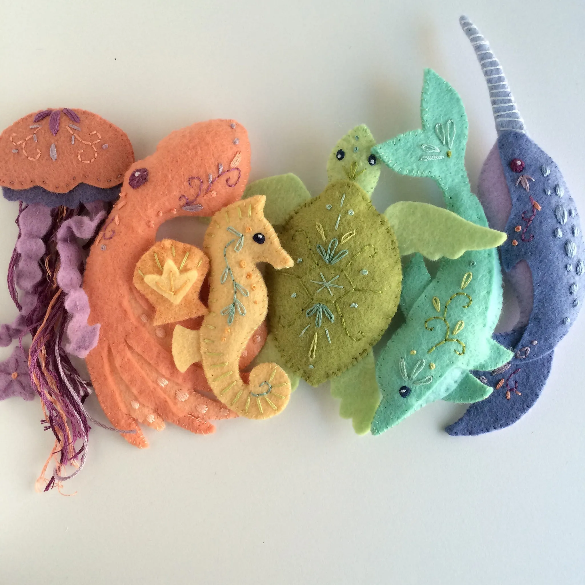 Sea Creatures Felt Pattern