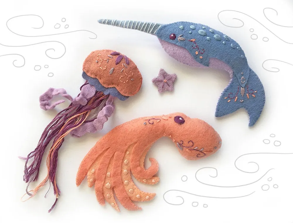 Sea Creatures Felt Pattern
