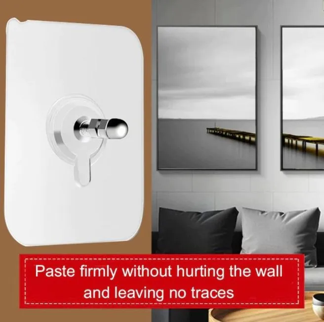 Self Adhesive Nails Wall Mount Non-Trace Screw Stickers