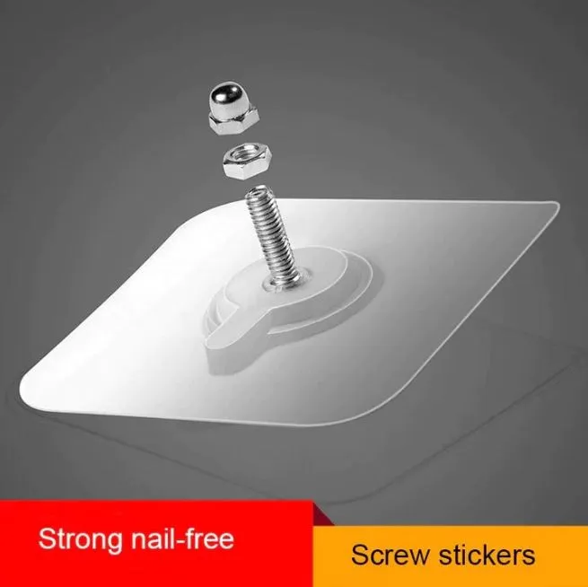 Self Adhesive Nails Wall Mount Non-Trace Screw Stickers