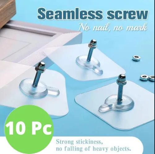 Self Adhesive Nails Wall Mount Non-Trace Screw Stickers