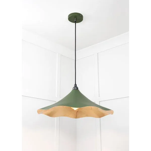 Smooth Brass Flora Pendant in Heath | From The Anvil