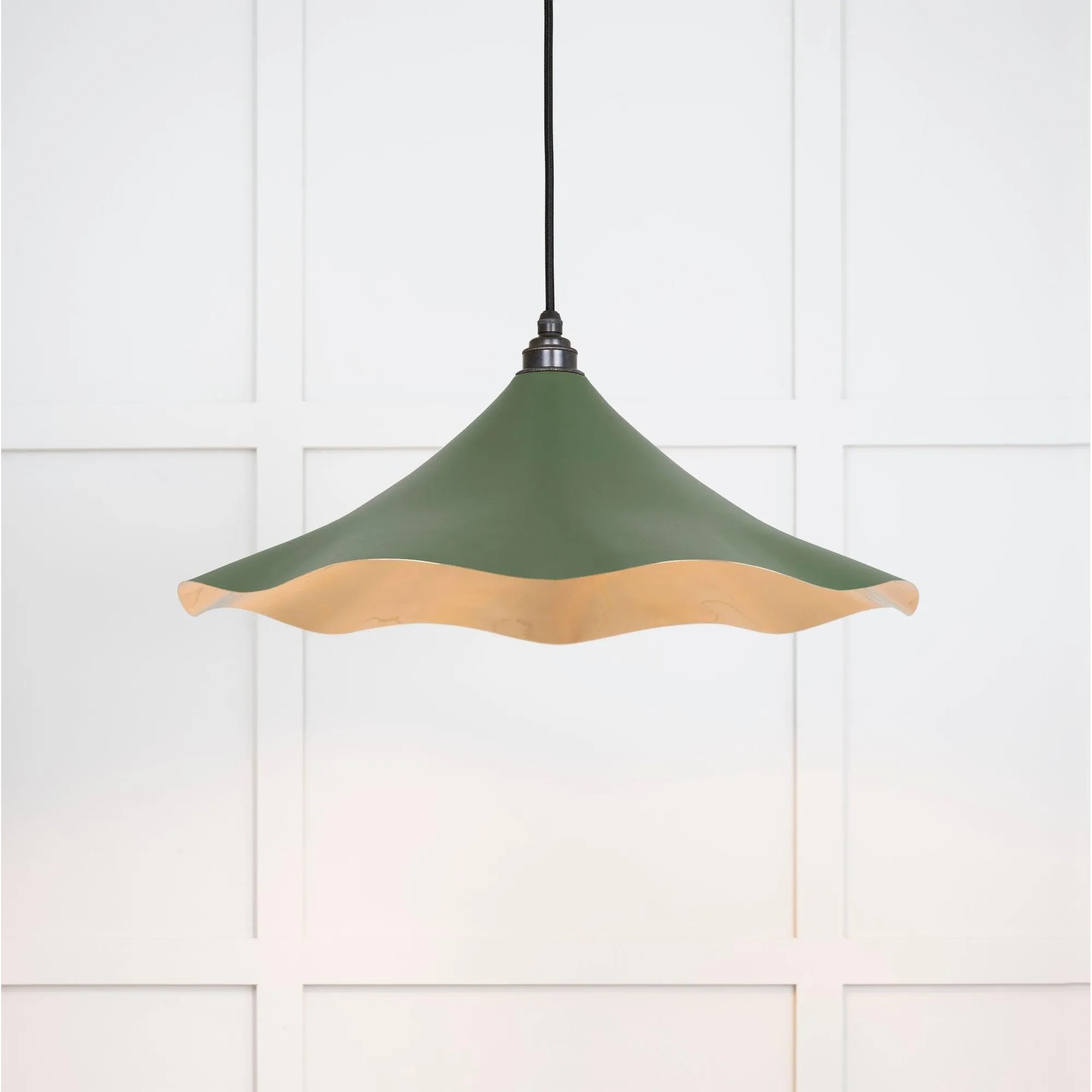 Smooth Brass Flora Pendant in Heath | From The Anvil