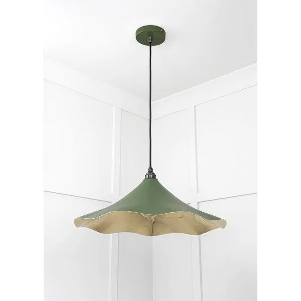 Smooth Brass Flora Pendant in Heath | From The Anvil