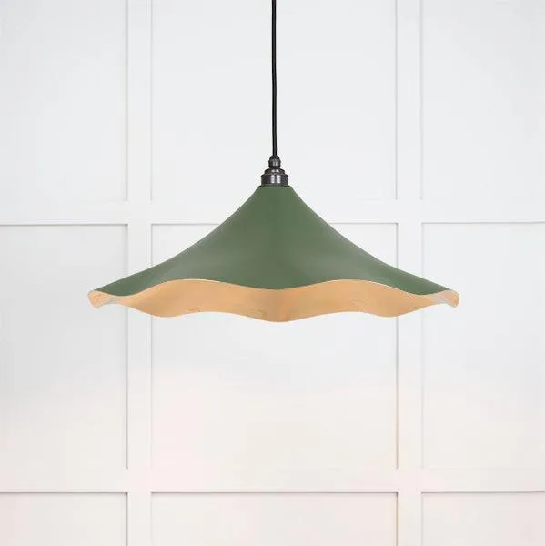 Smooth Brass Flora Pendant in Heath | From The Anvil