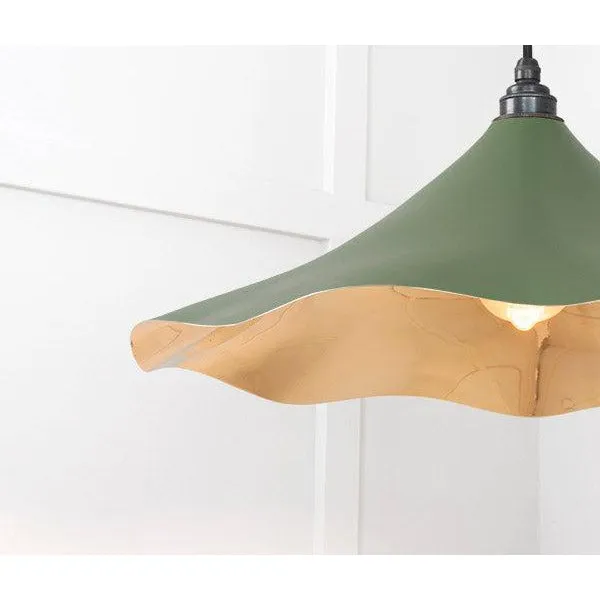 Smooth Brass Flora Pendant in Heath | From The Anvil