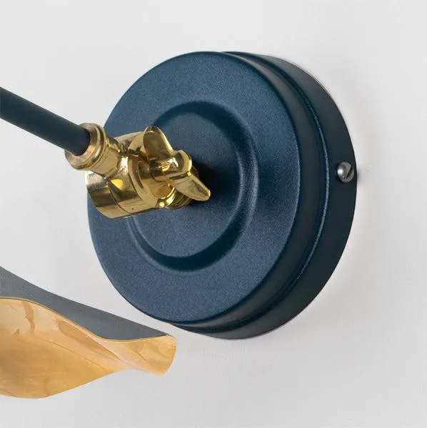 Smooth Brass Flora Wall Light in Dusk | From The Anvil