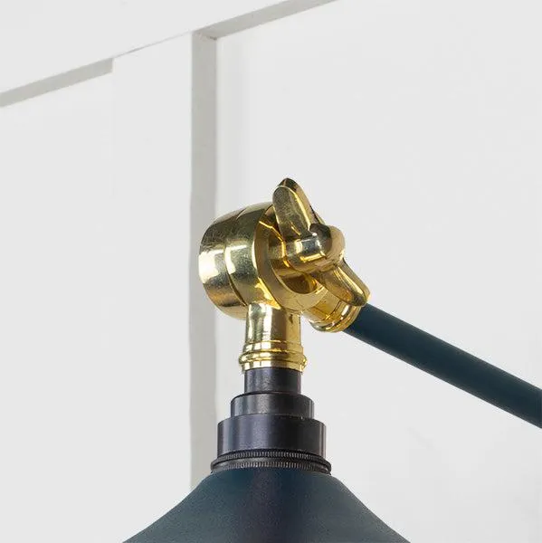 Smooth Brass Flora Wall Light in Dusk | From The Anvil