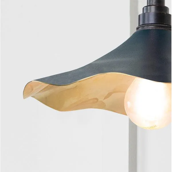 Smooth Brass Flora Wall Light in Dusk | From The Anvil