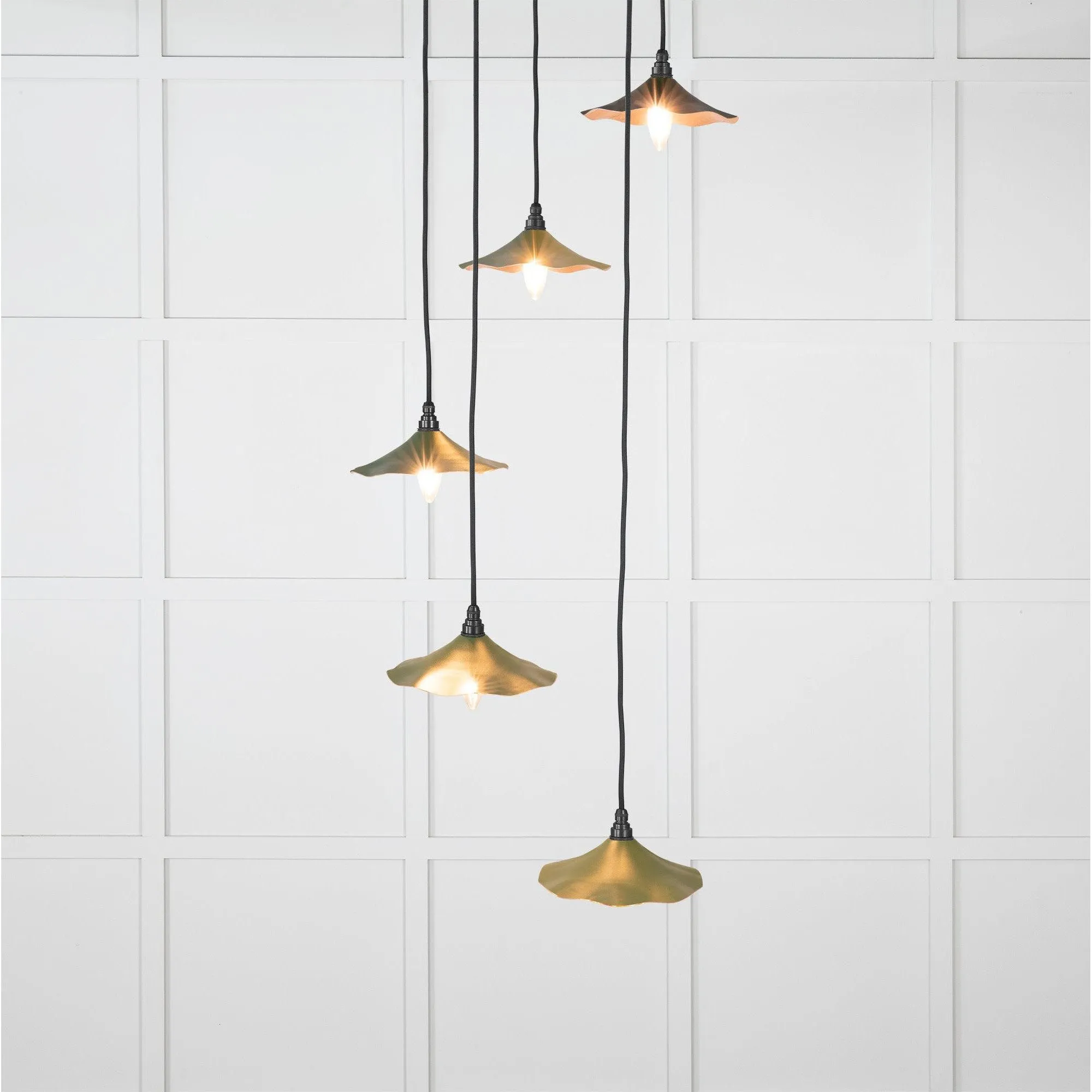 Smooth Copper Flora Cluster Pendant in Heath | From The Anvil