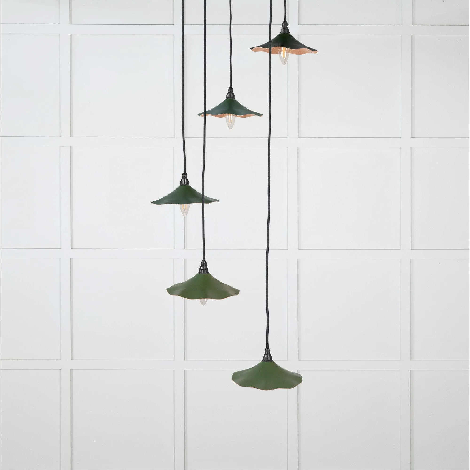 Smooth Copper Flora Cluster Pendant in Heath | From The Anvil