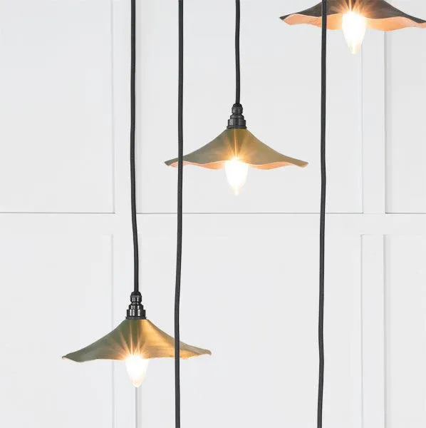 Smooth Copper Flora Cluster Pendant in Heath | From The Anvil