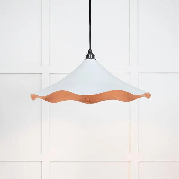 Smooth Copper Flora Pendant in Birch | From The Anvil