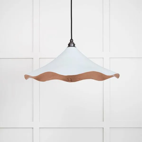 Smooth Copper Flora Pendant in Birch | From The Anvil