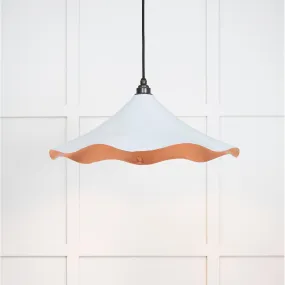 Smooth Copper Flora Pendant in Birch | From The Anvil