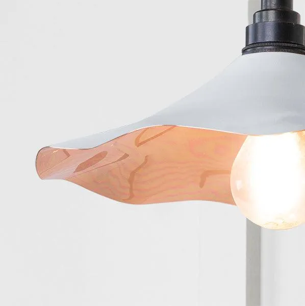 Smooth Copper Flora Wall Light in Flock | From The Anvil