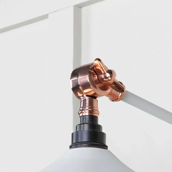Smooth Copper Flora Wall Light in Flock | From The Anvil