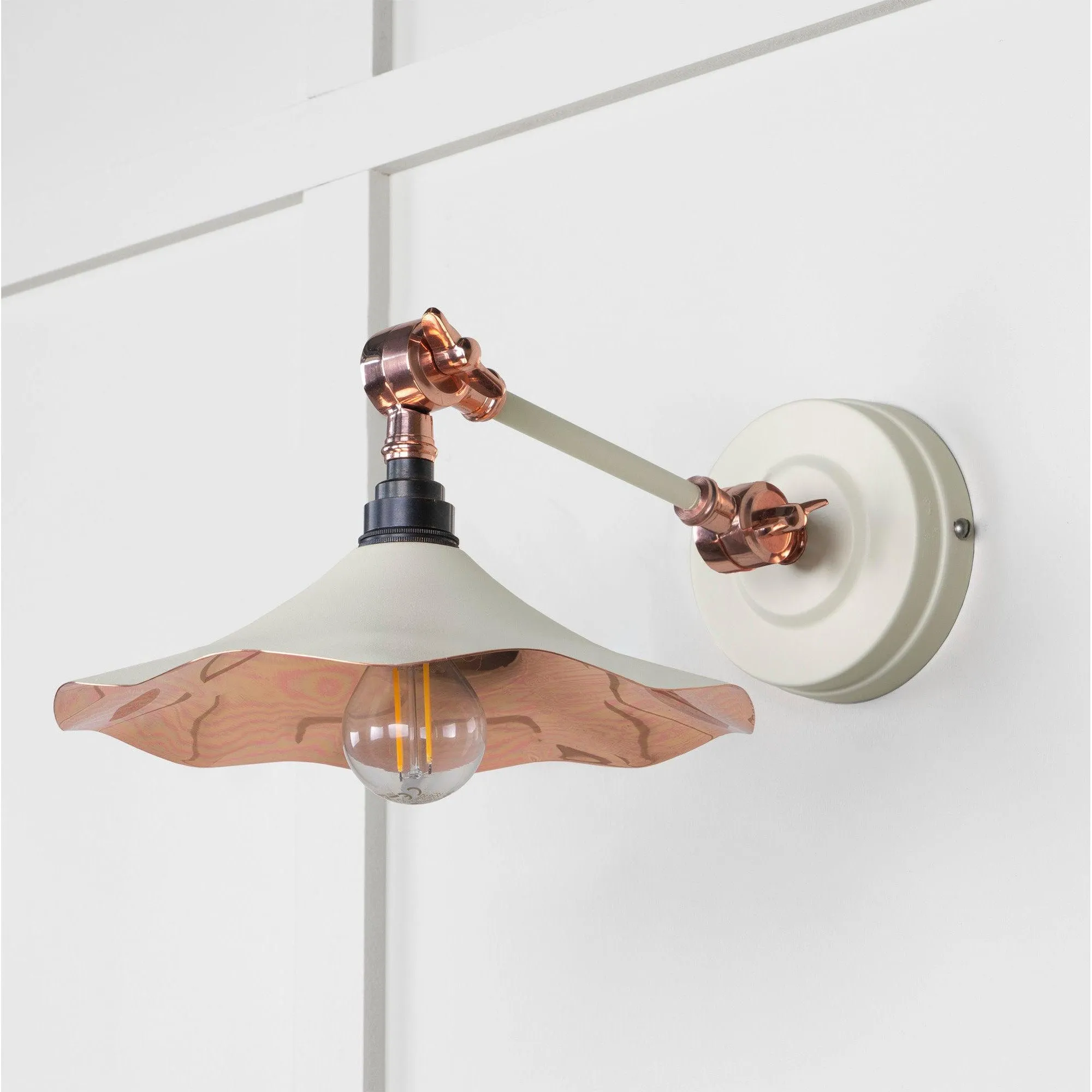 Smooth Copper Flora Wall Light in Teasel | From The Anvil