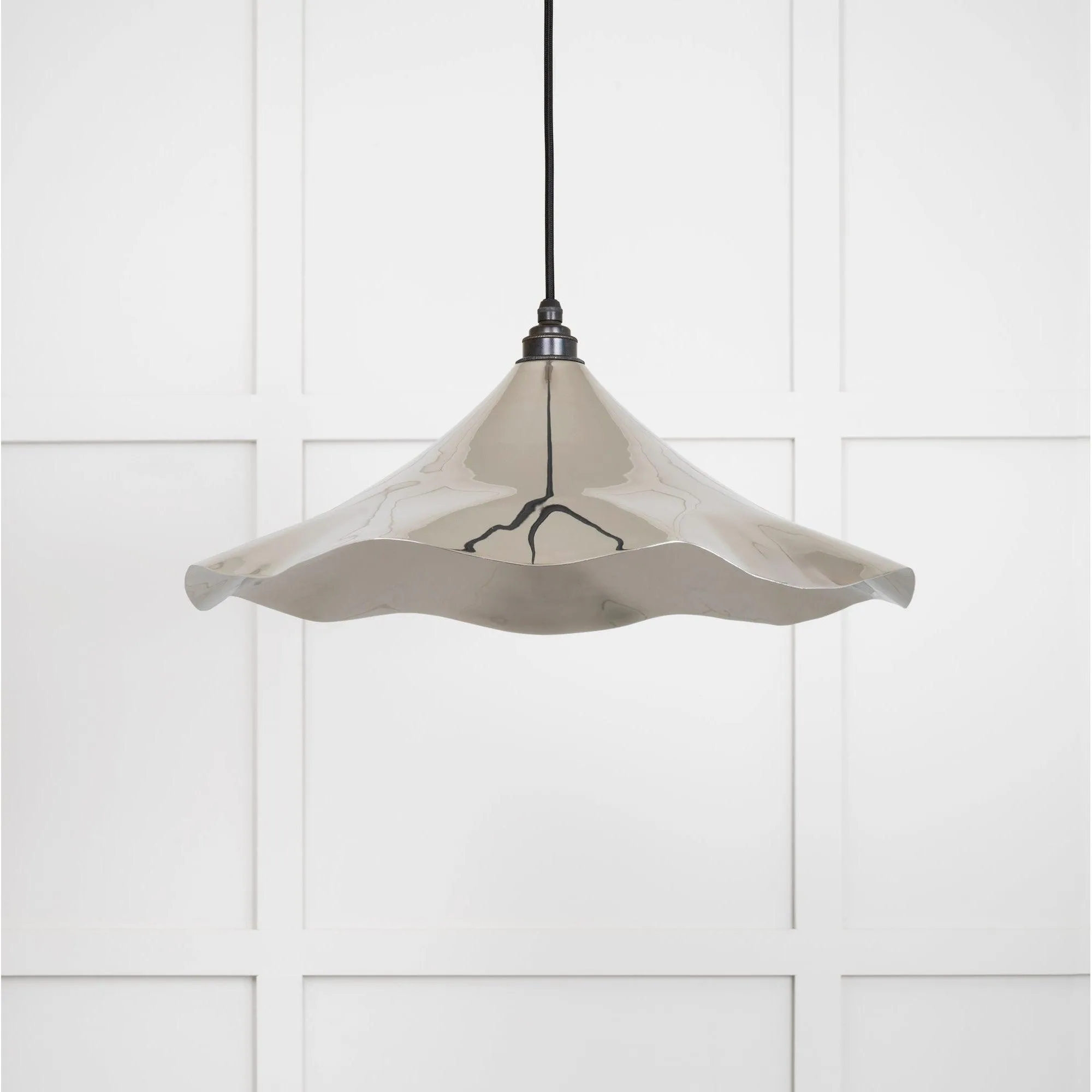 Smooth Nickel Flora Pendant | From The Anvil