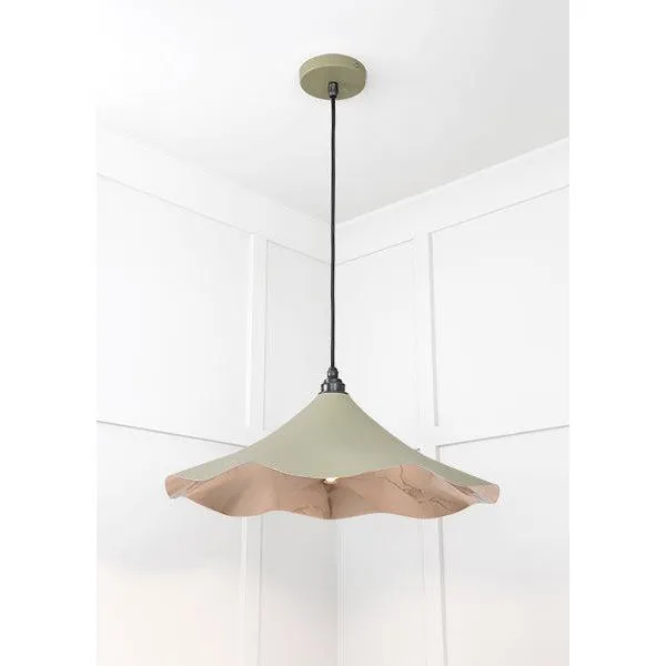 Smooth Nickel Flora Pendant in Tump | From The Anvil