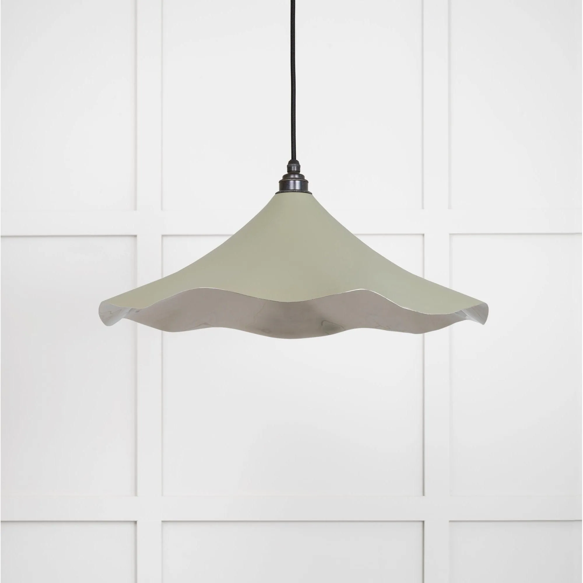 Smooth Nickel Flora Pendant in Tump | From The Anvil