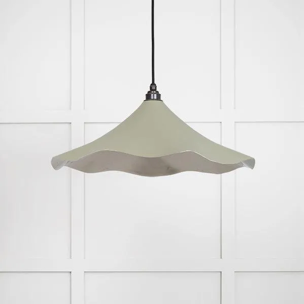 Smooth Nickel Flora Pendant in Tump | From The Anvil