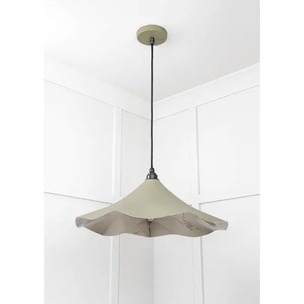 Smooth Nickel Flora Pendant in Tump | From The Anvil
