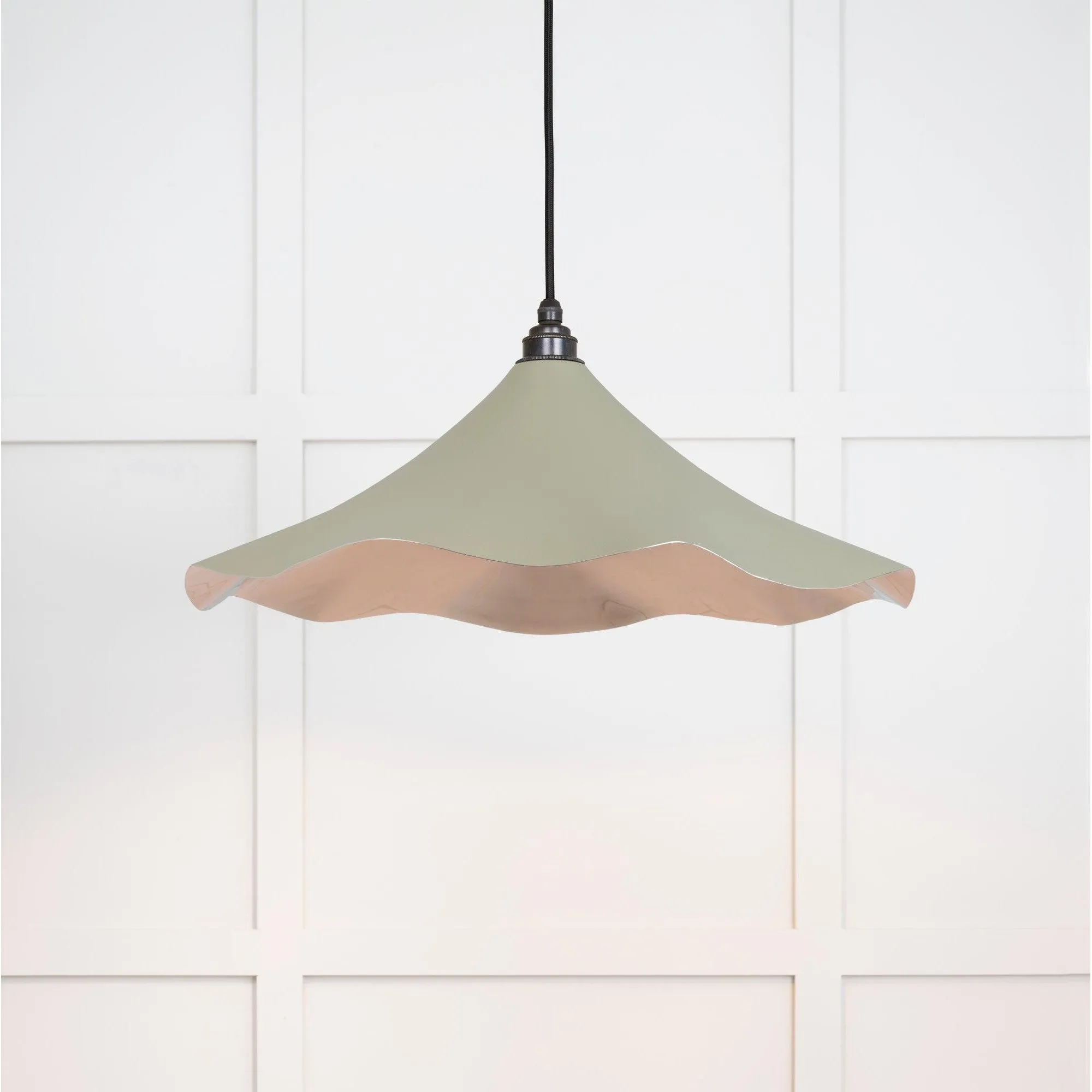 Smooth Nickel Flora Pendant in Tump | From The Anvil
