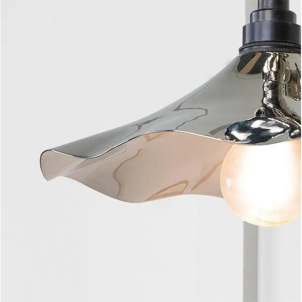 Smooth Nickel Flora Wall Light | From The Anvil