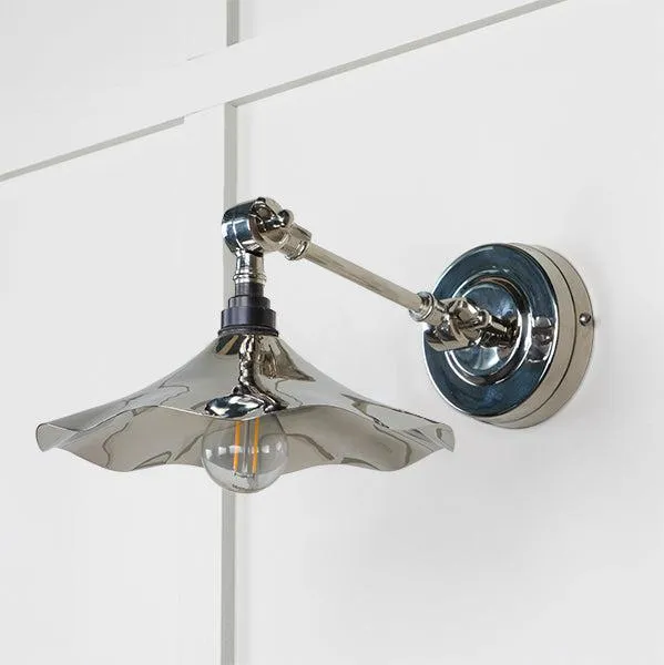 Smooth Nickel Flora Wall Light | From The Anvil