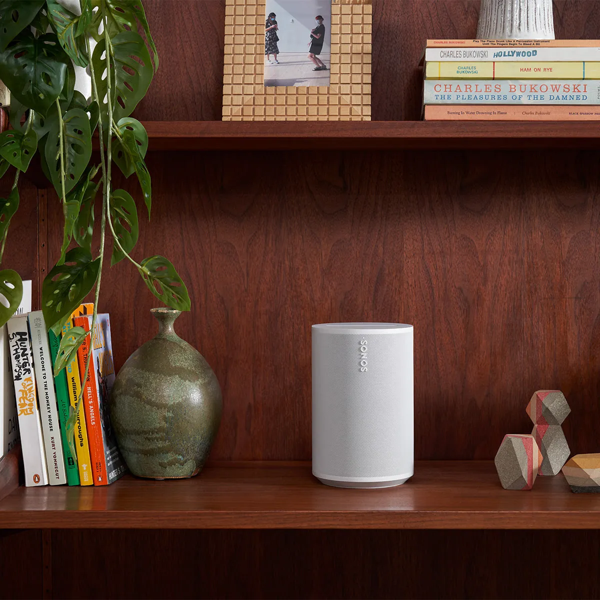 Sonos Era 100 Voice-Controlled Wireless Smart Speakers with Bluetooth, Trueplay Acoustic Tuning Technology, & Amazon Alexa Built-In - Pair (White)