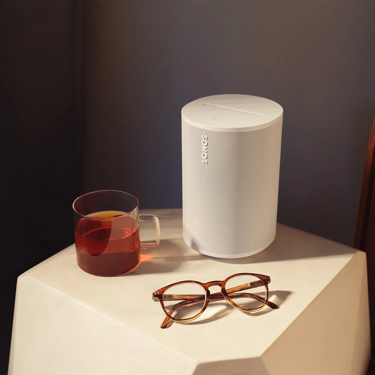 Sonos Era 100 Voice-Controlled Wireless Smart Speakers with Bluetooth, Trueplay Acoustic Tuning Technology, & Amazon Alexa Built-In - Pair (White)