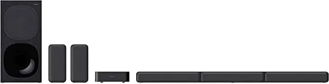Sony HT-S40R 5.1 Channel Real Surround 600 Watt Soundbar With Wireless Rear Speakers, Bluetooth, Dolby Digital, HDMI ARC, Optical Input