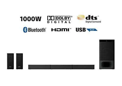 Sony HT-S500RF 1000W High Power Real 5.1 ch Soundbar, Dolby Digital, HDMI Arc, Optical Input, DTS Surround Sound