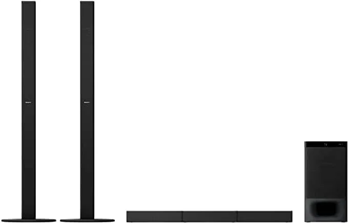 Sony HT-S700RF 1000W High Power Real 5.1 CH Soundbar, Tall Boy Rear Speakers, Dolby Digital, HDMI ARC, Optical Input, DTS Surround Sound, Black