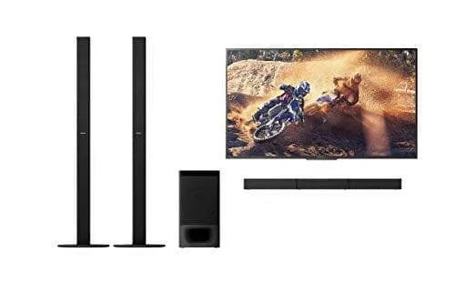 Sony HT-S700RF 1000W High Power Real 5.1 CH Soundbar, Tall Boy Rear Speakers, Dolby Digital, HDMI ARC, Optical Input, DTS Surround Sound, Black
