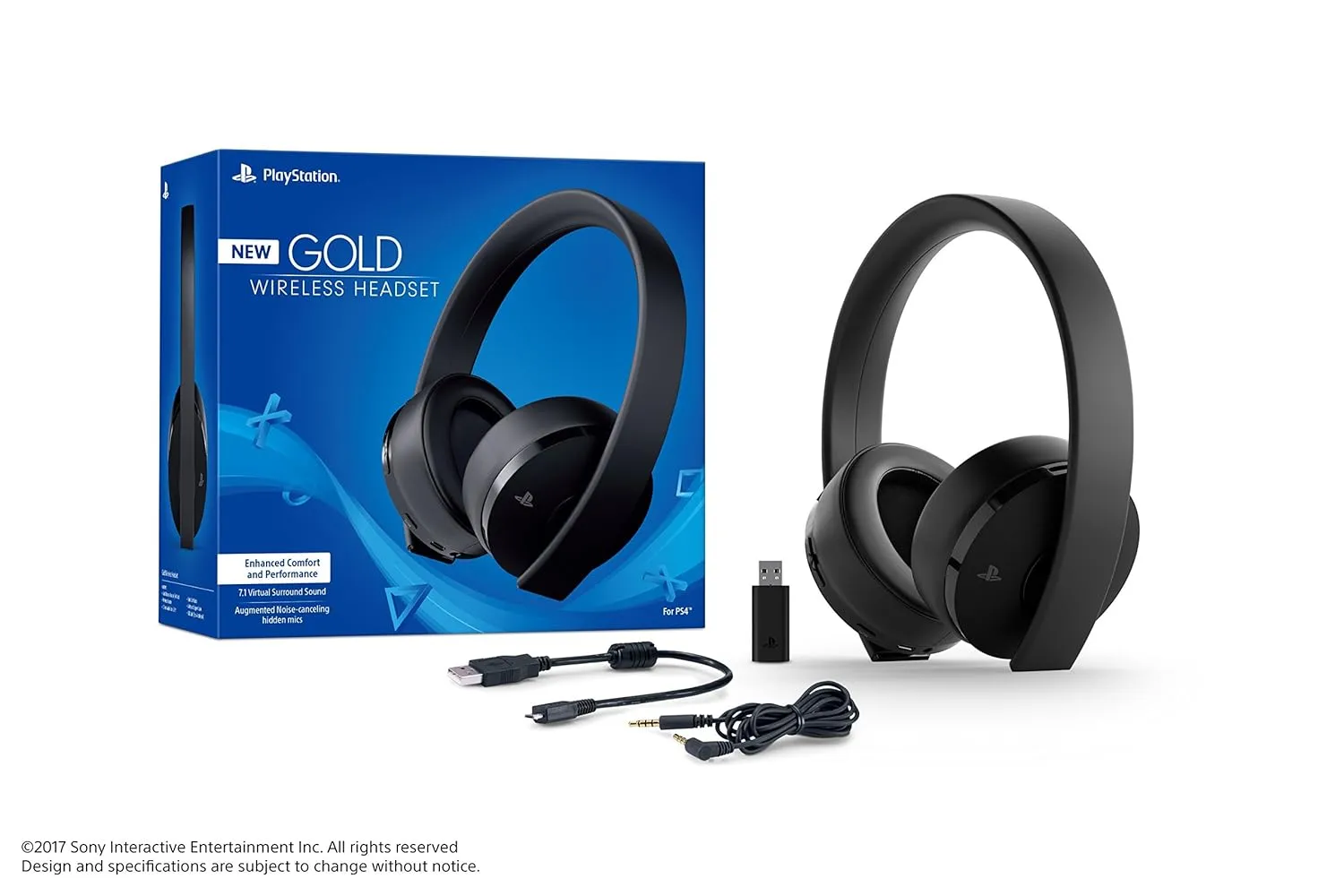 Sony PlayStation Gold Wireless Headset - PlayStation 4 USED 8/10