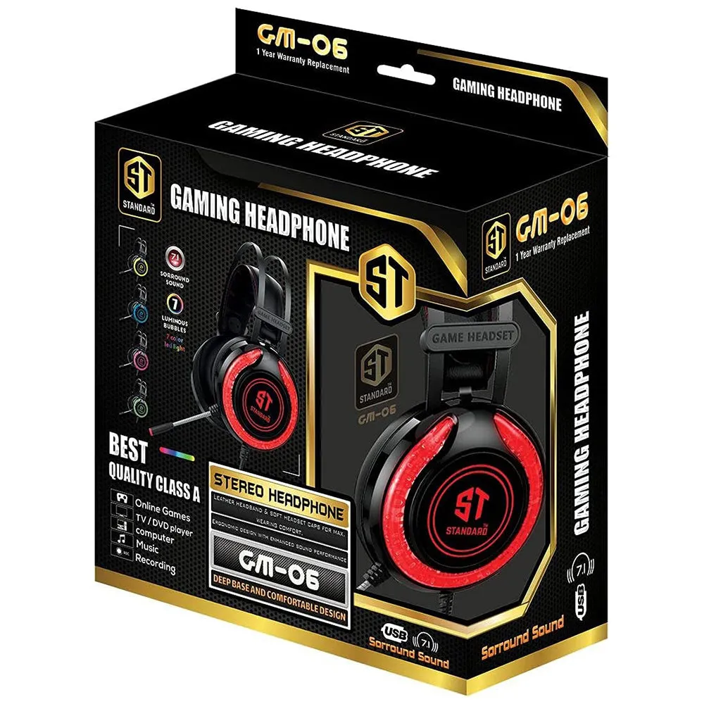ST-Standard GM-06 Stereo Gaming Headset 7.1 Surround Sound