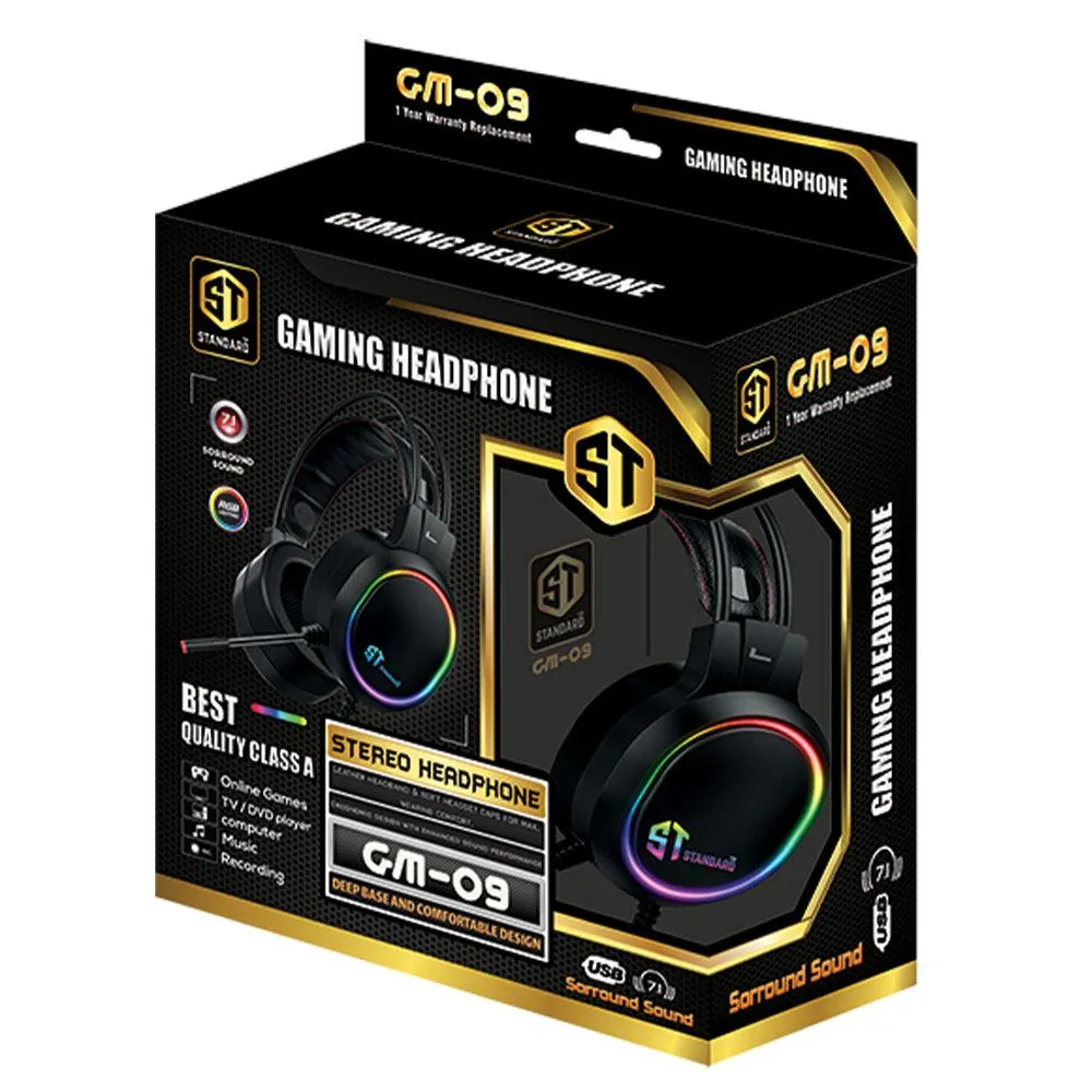 ST-Standard GM-09 Stereo Gaming Headset 7.1 Surround Sound