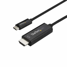 Startech USB Type C to HDMI 2.0 Cable 2m Black DisplayPort Alt Mode 4K 60Hz Thunderbolt 3 Compatible CDP2HD2MBNL (3 Years Manufacture Local Warranty In Singapore)