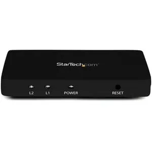 StarTech.com 2-Port HDMI Audio/Video Splitter - 30 Hz to 30 Hz - 3840 × 2160 - 1 x HDMI In - 2 x HDMI Out