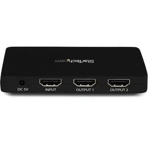 StarTech.com 2-Port HDMI Audio/Video Splitter - 30 Hz to 30 Hz - 3840 × 2160 - 1 x HDMI In - 2 x HDMI Out