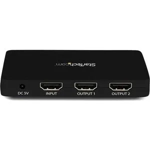 StarTech.com 2-Port HDMI Audio/Video Splitter - 30 Hz to 30 Hz - 3840 × 2160 - 1 x HDMI In - 2 x HDMI Out