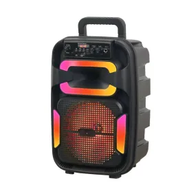 Super Bass Portable Bluetooth Woofer Speaker 8 Inch with Wired Mic
