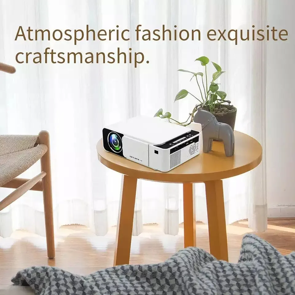 T5 Portable LED 1080P Video HD Projector 100 ANSI Lumens 800*400 Wi-Fi Ready With HDMI, VGA, AV, USB, SD Card