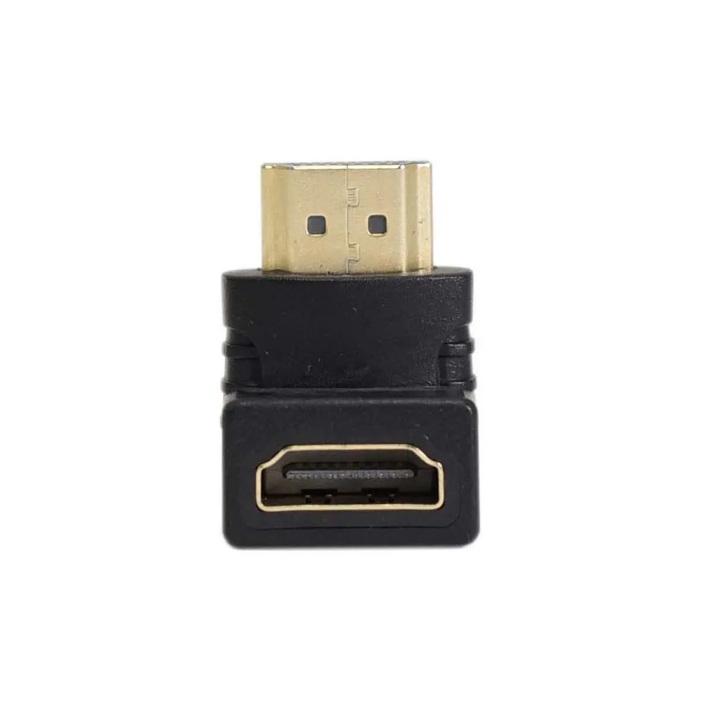 TD-HDPT2 - Compact Right Angle High Definition Cable Adapter 2 Ports - Female and Male