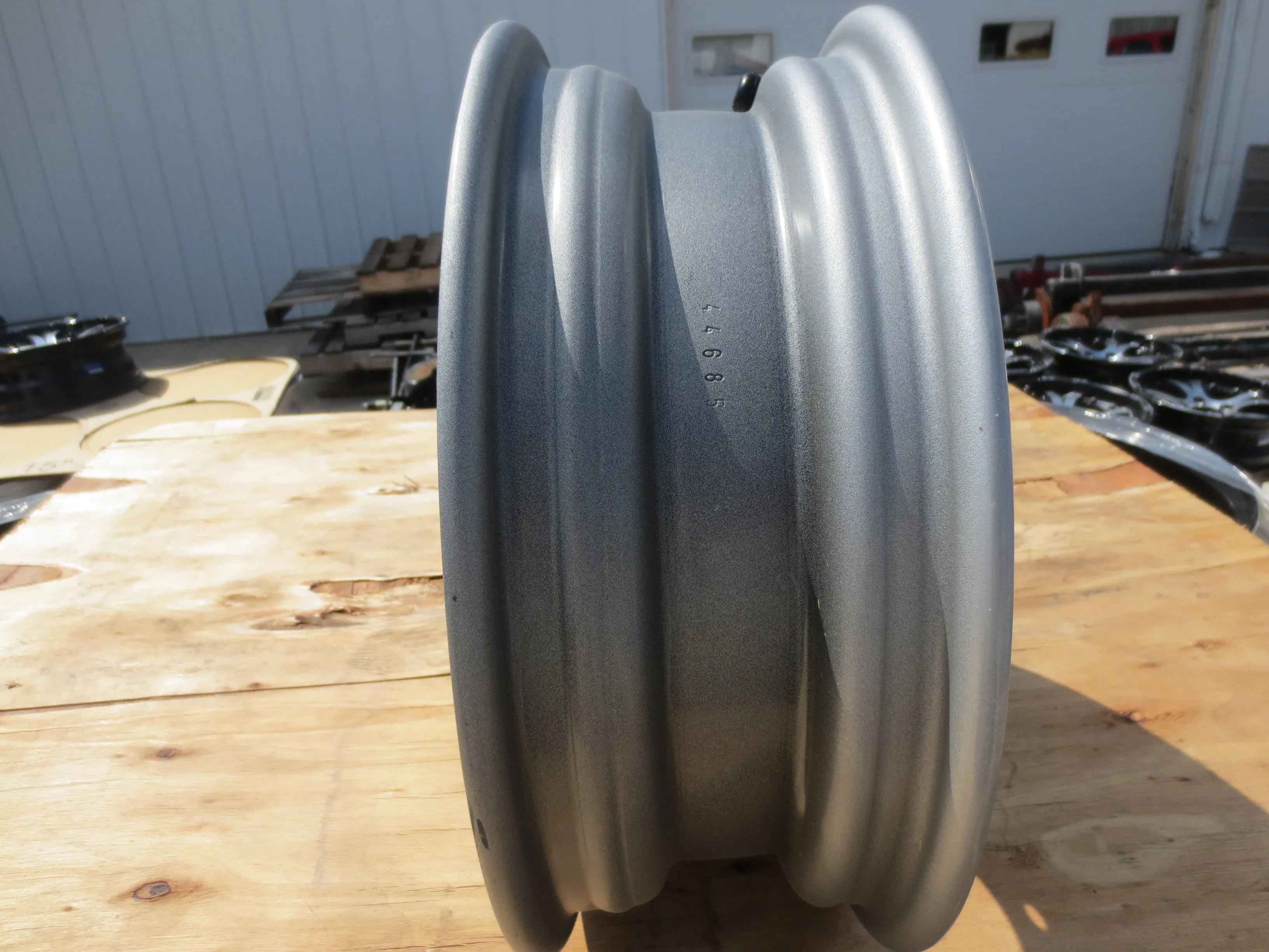 Trailer Steel Silver Mod 15" X 5" Wide 5 LUG Rim on 5 1/2 Wheel 5x 5.5 AG Hub
