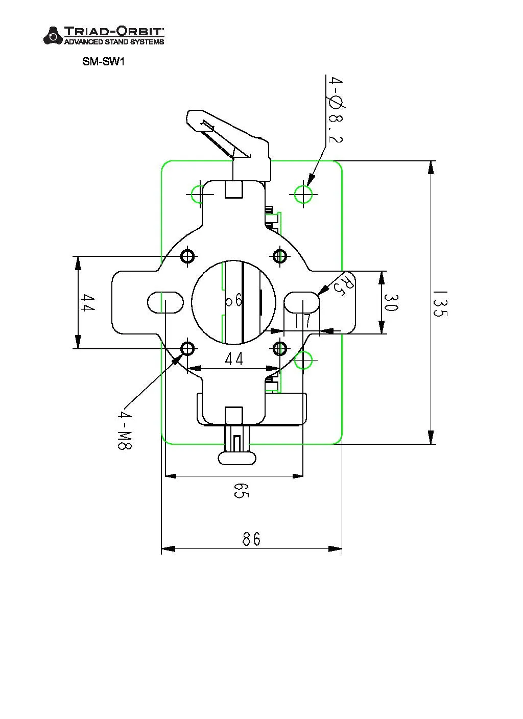 Triad-Orbit SM-SW1, Precision Speaker Mount Swivel