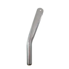 Triple X Sprint Car Nose Wing Aero Front Post - Bent Forward - Chassis Spud to Center Mount - Plated 4130 - (Sold Individually)