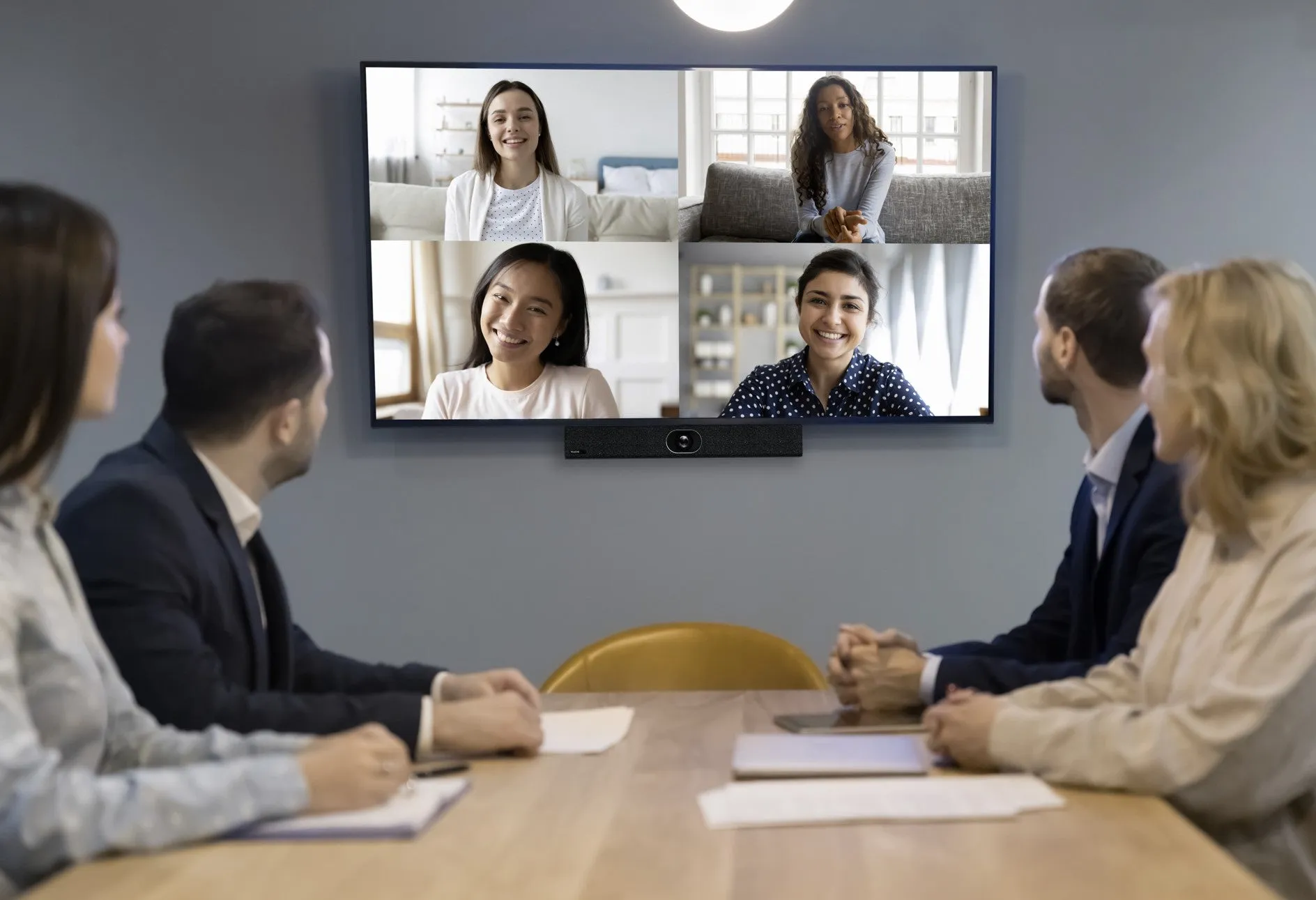 Universal UC/VC Soundbar Mount for 55" to 98"  single displays and 55" to 75" dual displays